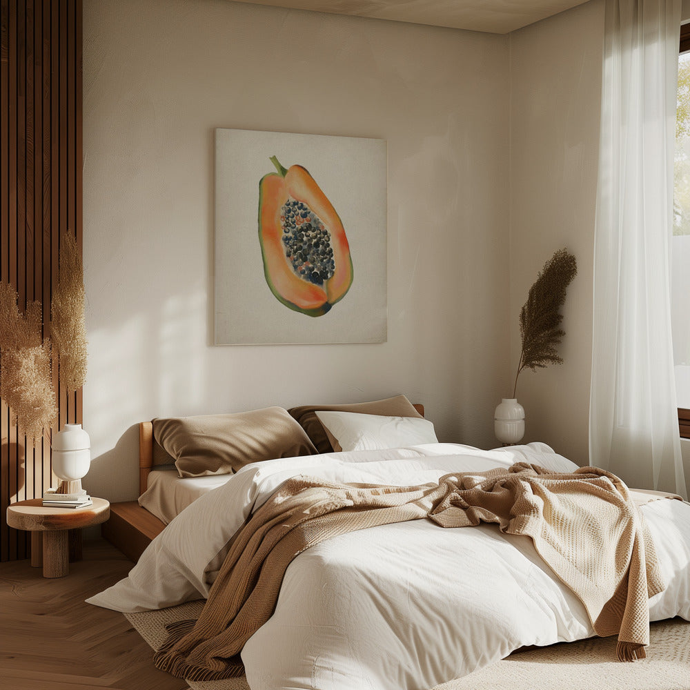 Vintage fruit- Papaya | Canvas