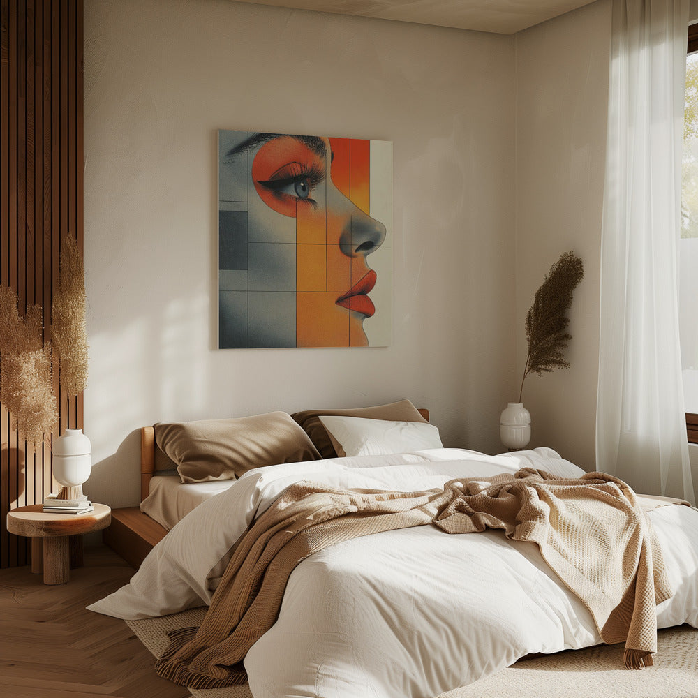 A Woman Face Vintage Poster (6) | Canvas