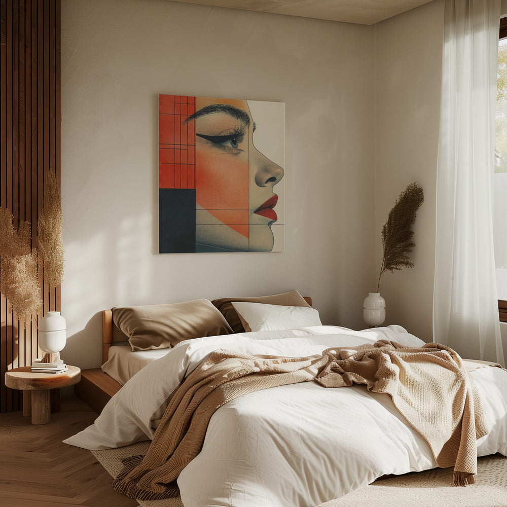 A Woman Face Vintage Poster (8) | Canvas