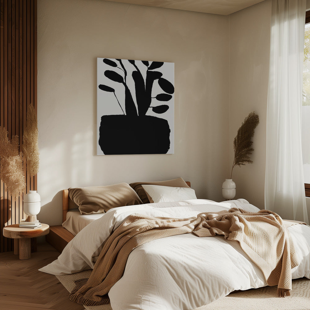 Potted Plant Silhouette No2 | Canvas