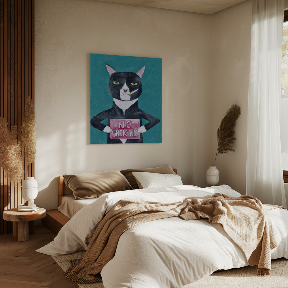 Smoking cat | Canvas