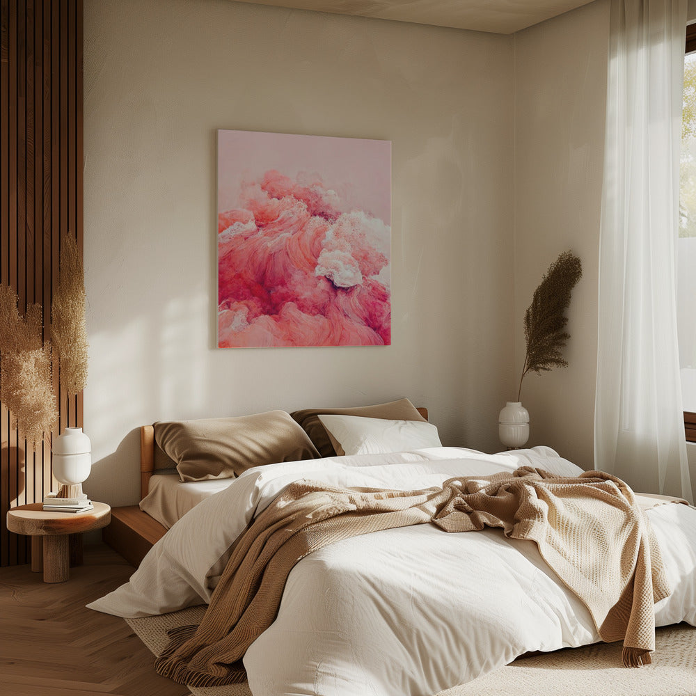 Crimson Waves | Canvas