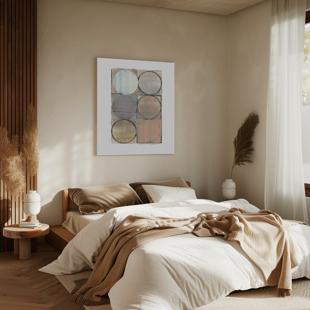 Circles In Squares No 3 | Canvas