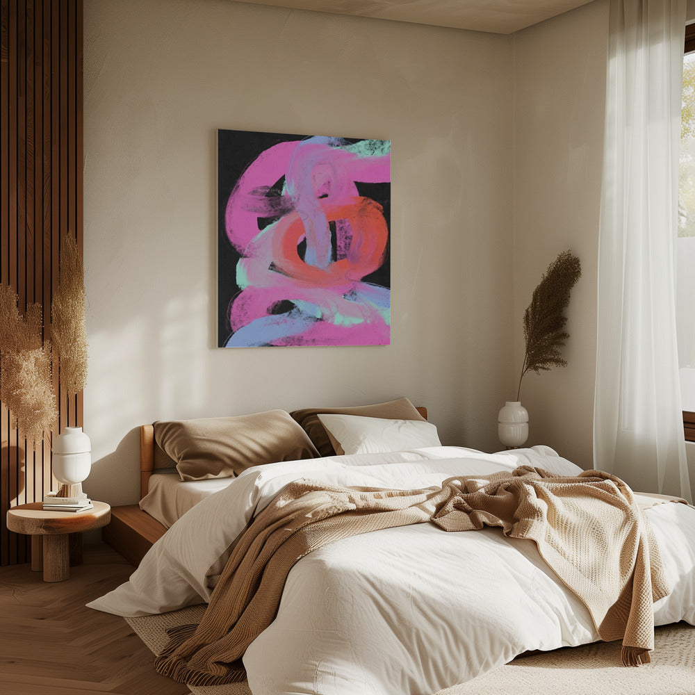 Neon Swirls | Canvas