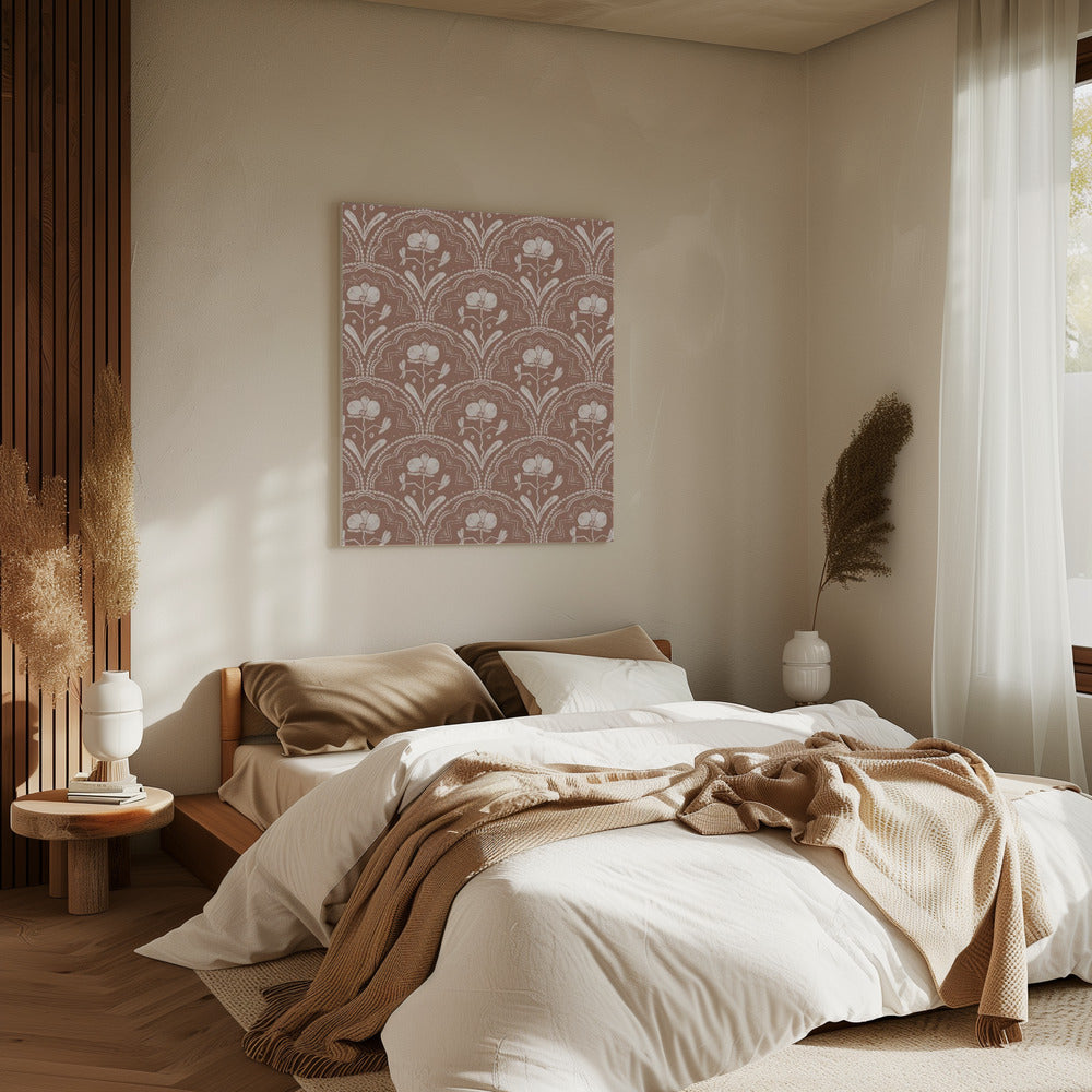 Boho Orchid Tiles Pattern | Canvas