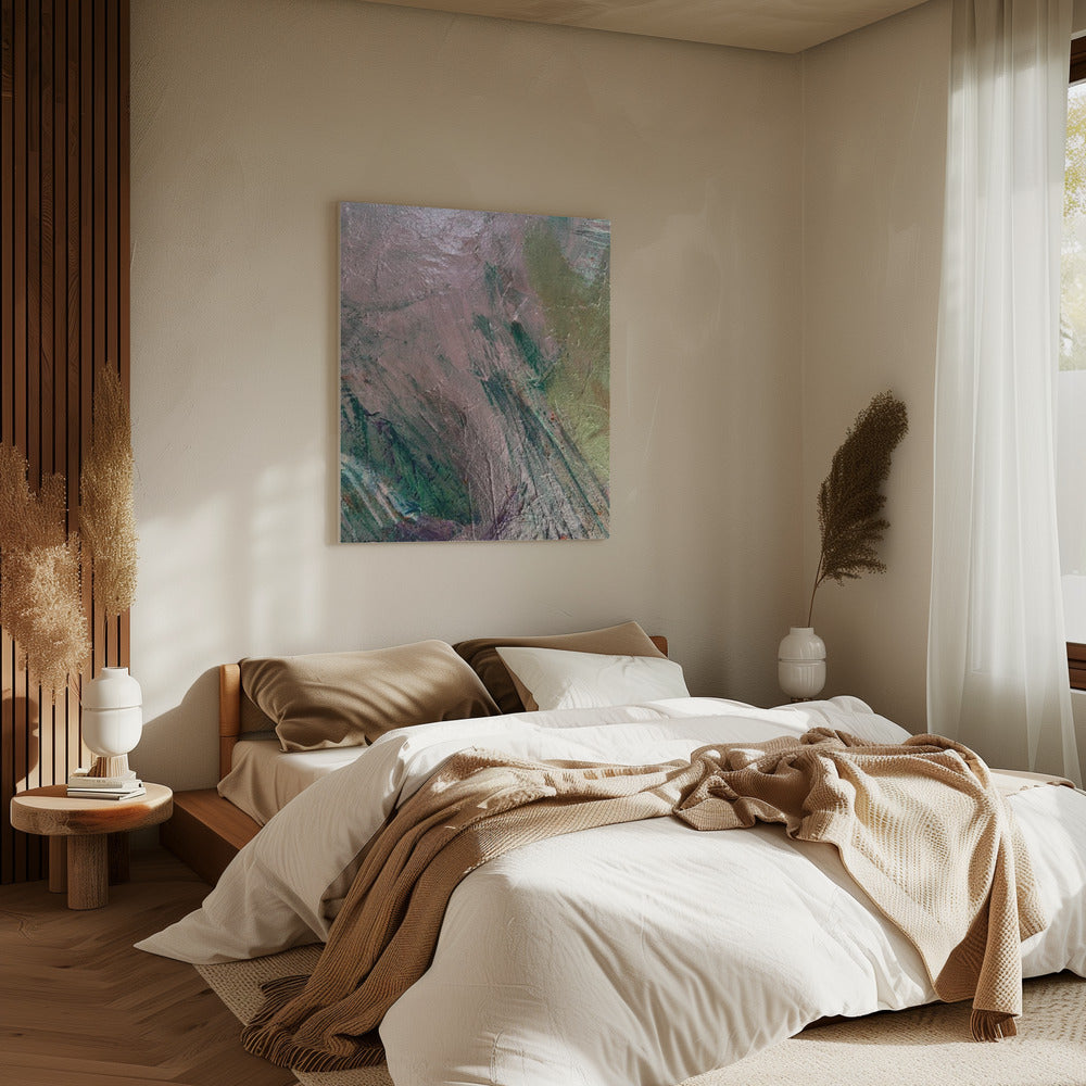 Mystic Pink Brushstrokes | Canvas