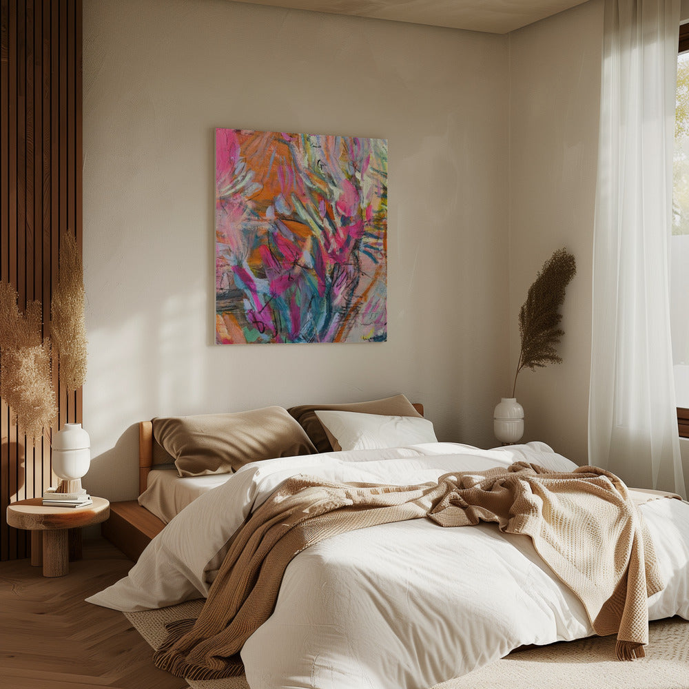 Pink abstract petals | Canvas