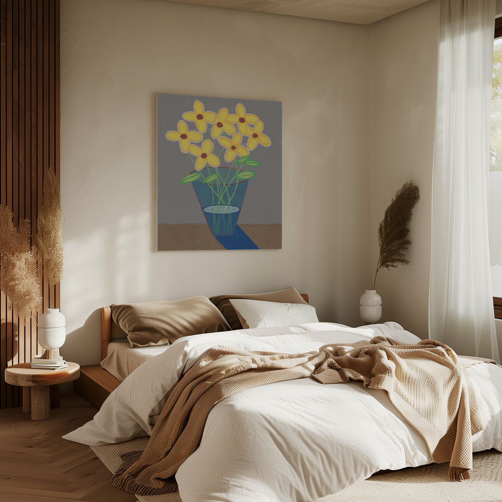 Daisies in vase | Canvas