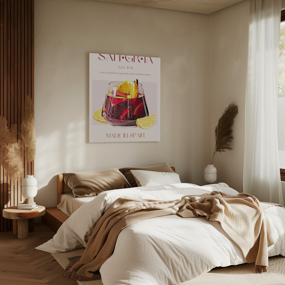 A Glass Filled With Red Wine | Canvas