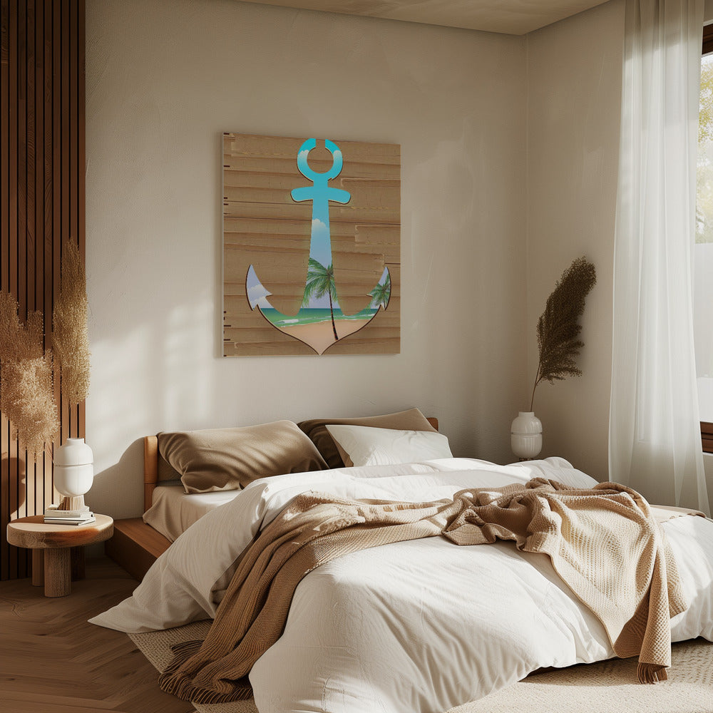 Anchor On The Beach | Canvas