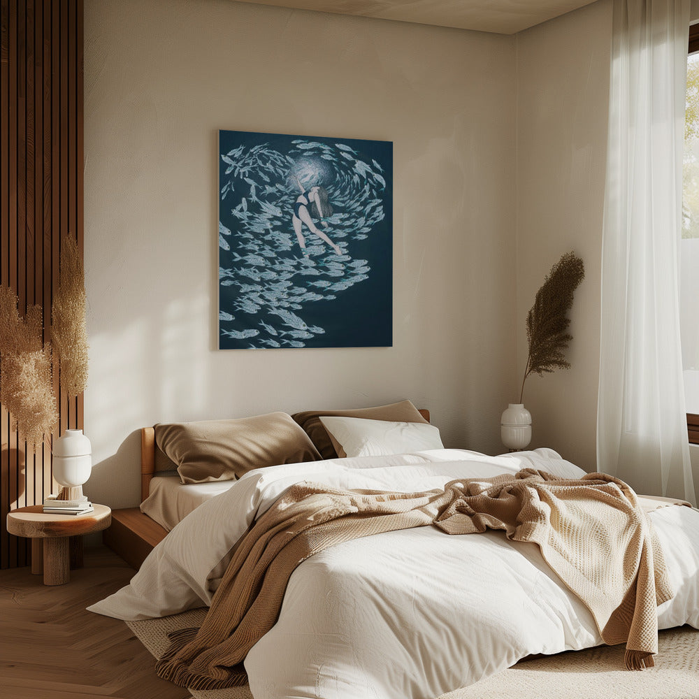 Even Fish Love the Sea Colour | Canvas