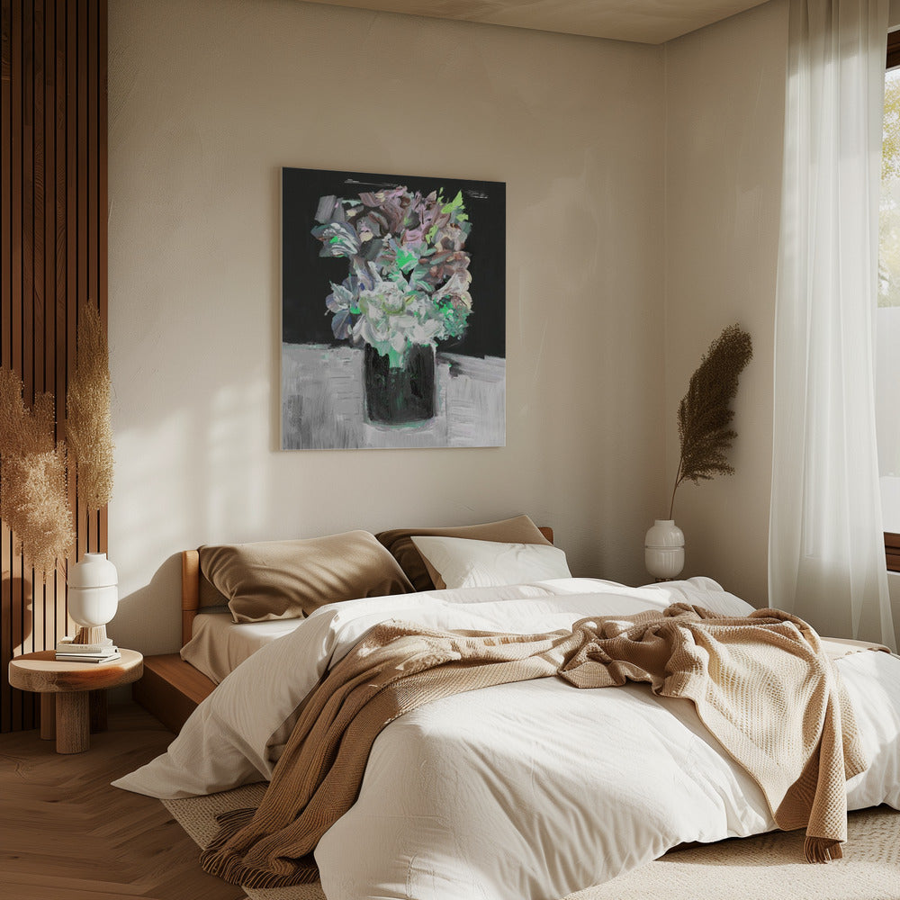 Colorful Flower with Vase | Canvas