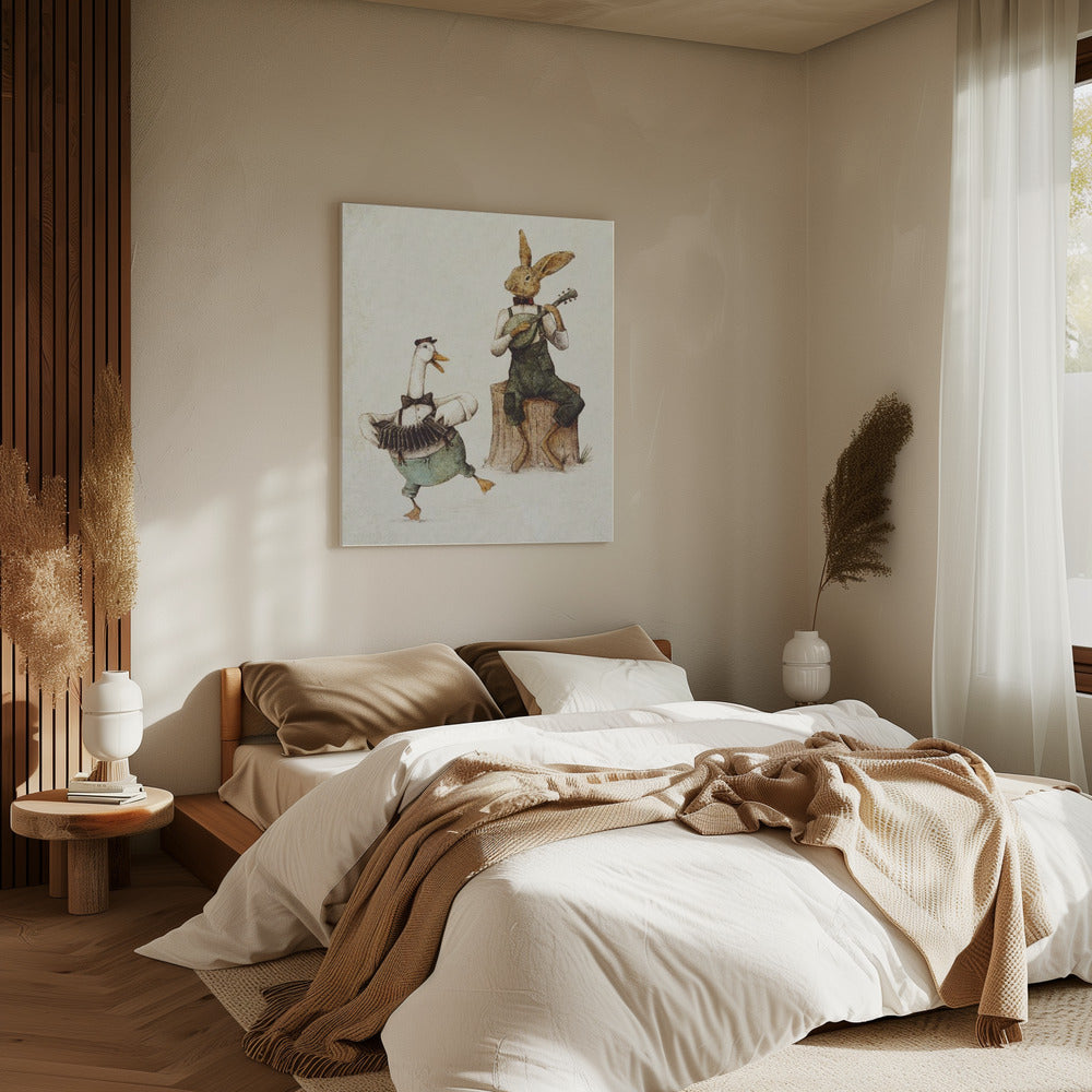 Feathered &amp; Furry Harmony | Canvas