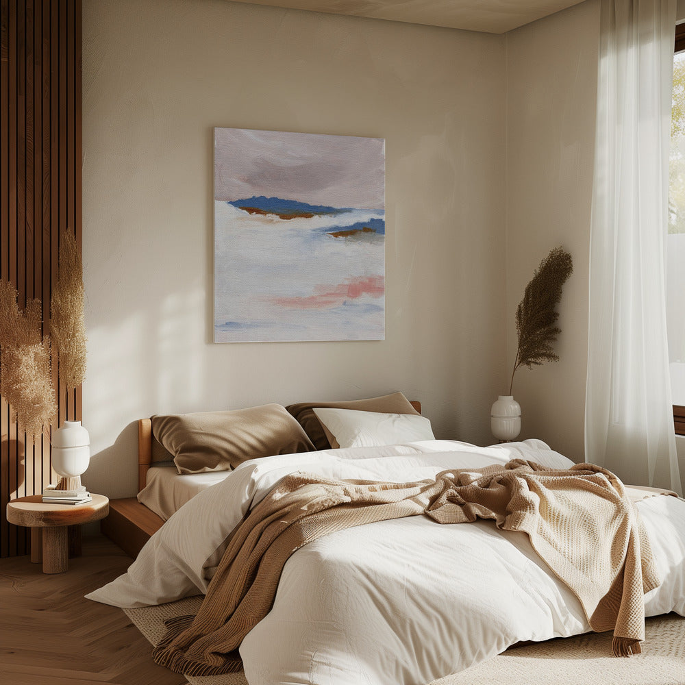 Soft Pastel Tones And Textured Brushstrokes | Canvas