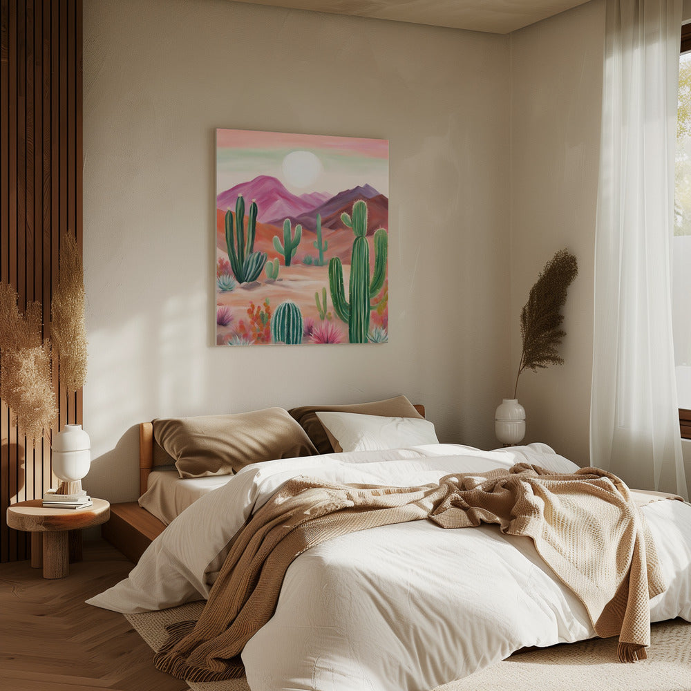 A Vibrant Desert Landscape | Canvas