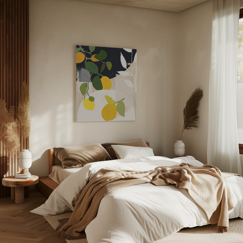 Lemon Abstract Art | Canvas