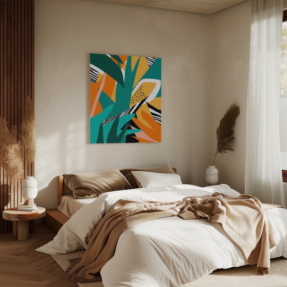 Jungle Abstract Shape | Canvas
