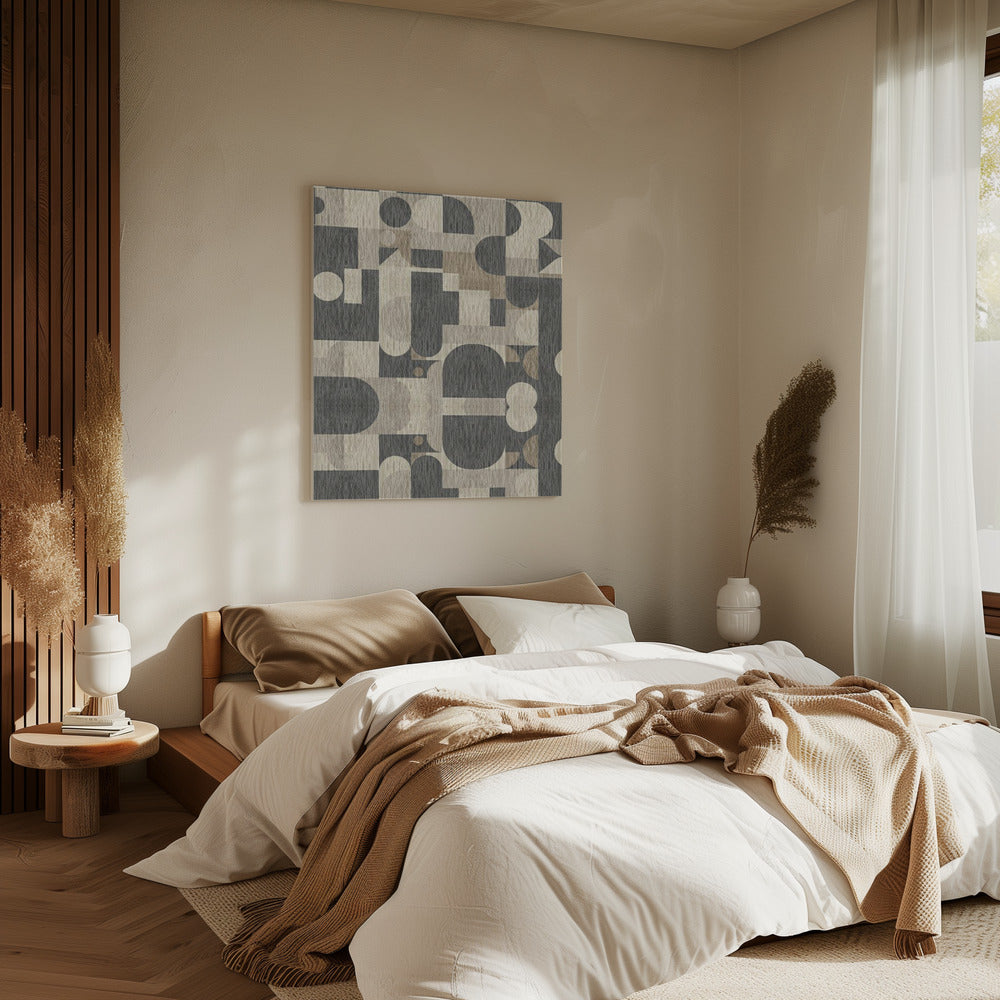 Geometric Pattern with Various Shapes | Canvas