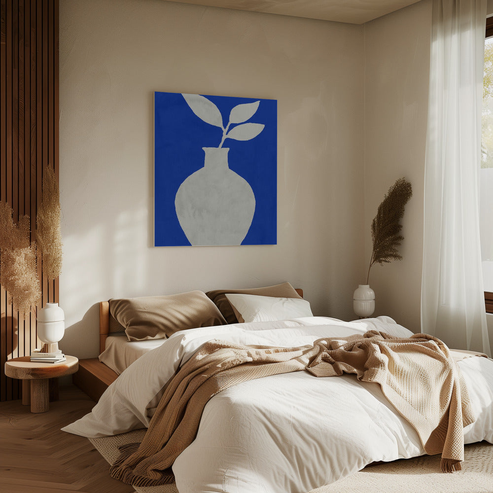 White Vase Silhouette | Canvas