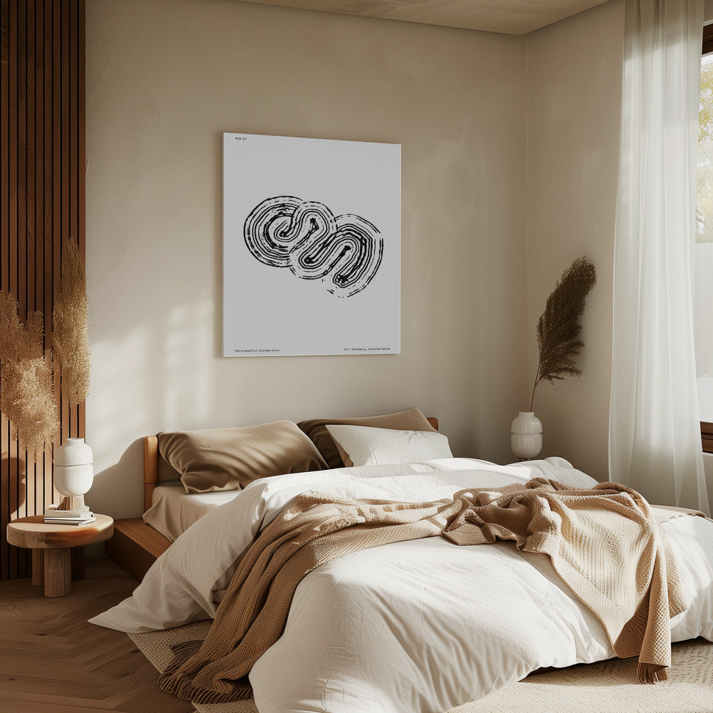 Monochrome Maze 17 | Canvas