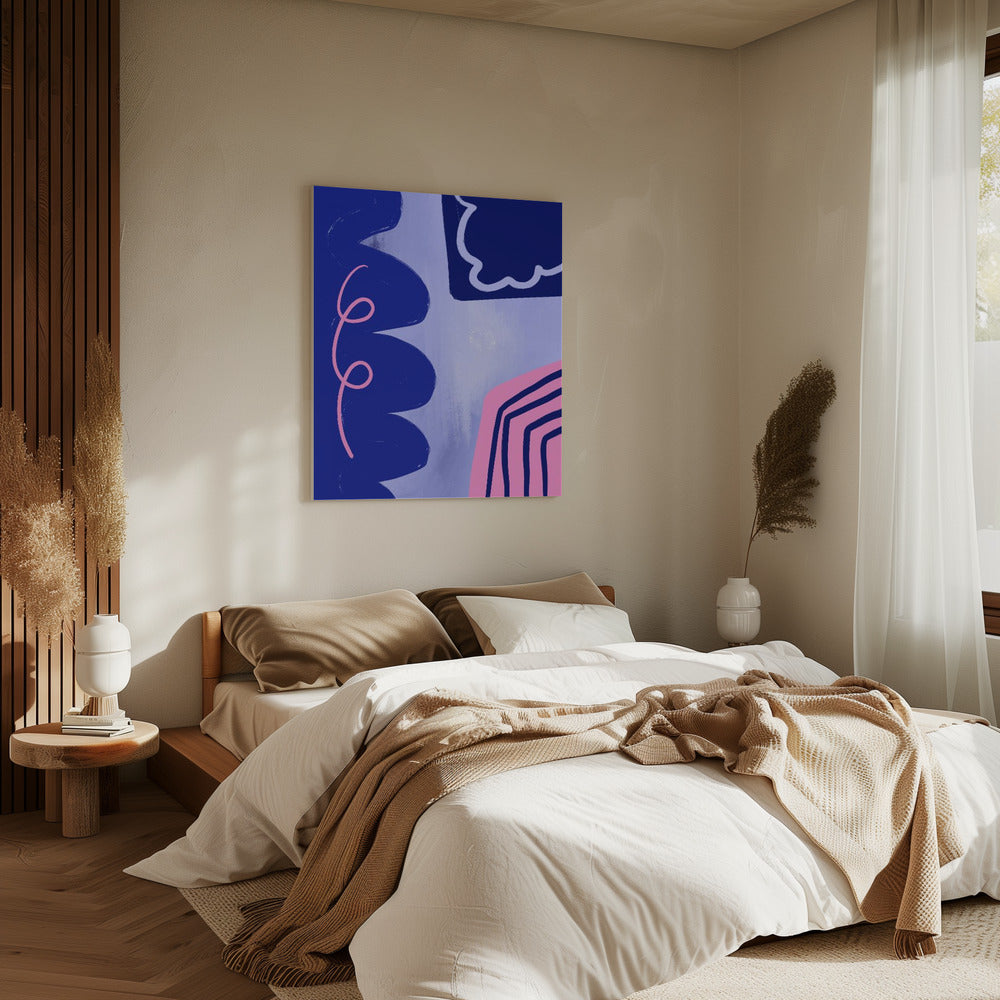 Vibrant Curves Flow | Canvas