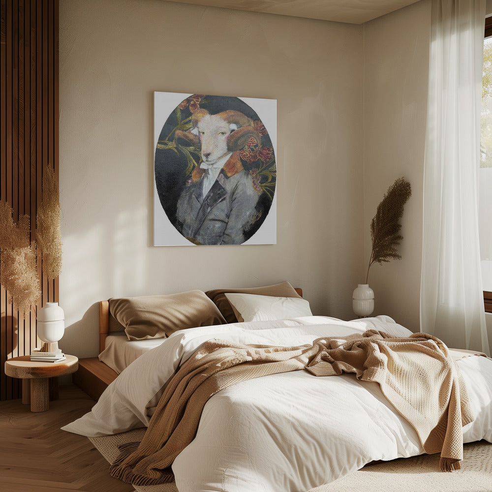 Regal Ram Portrait | Canvas