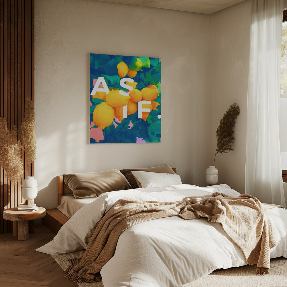 Bright Yellow Lemons | Canvas