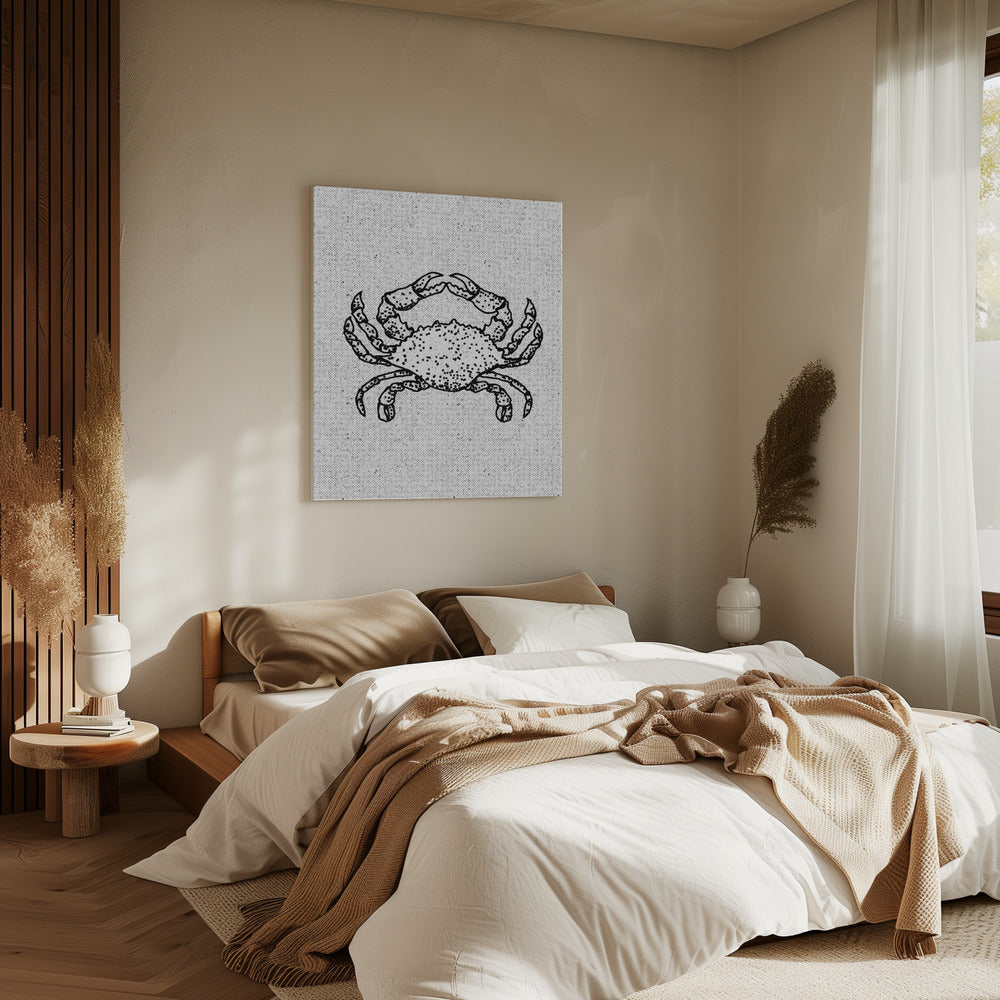 Black And White Crab | Canvas