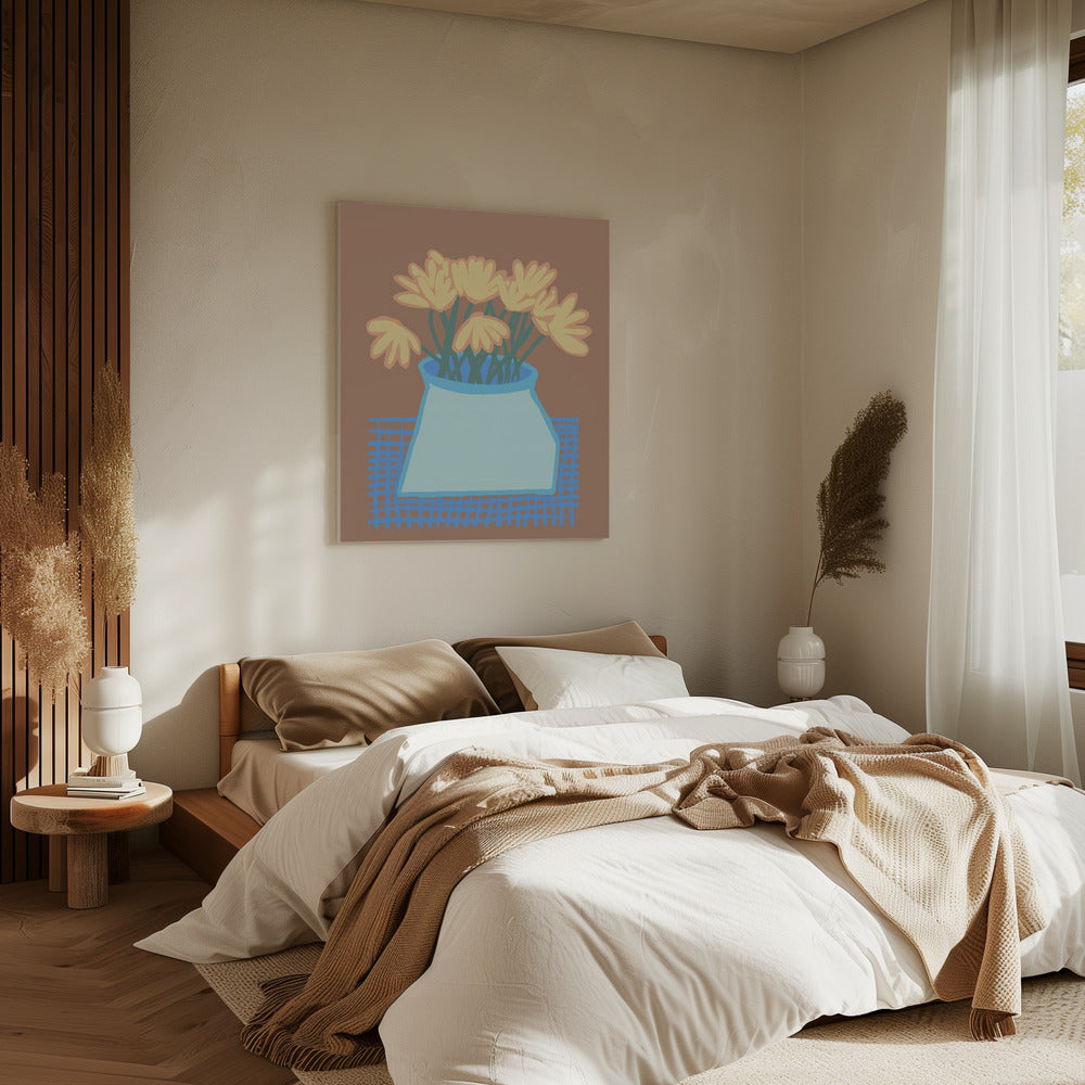 Daisies in vase | Canvas