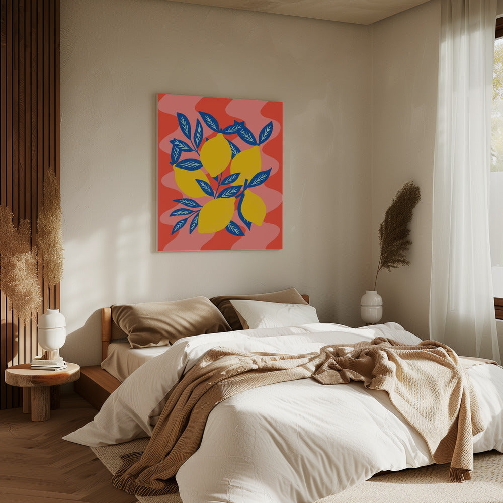 Lively Lemon Burst | Canvas