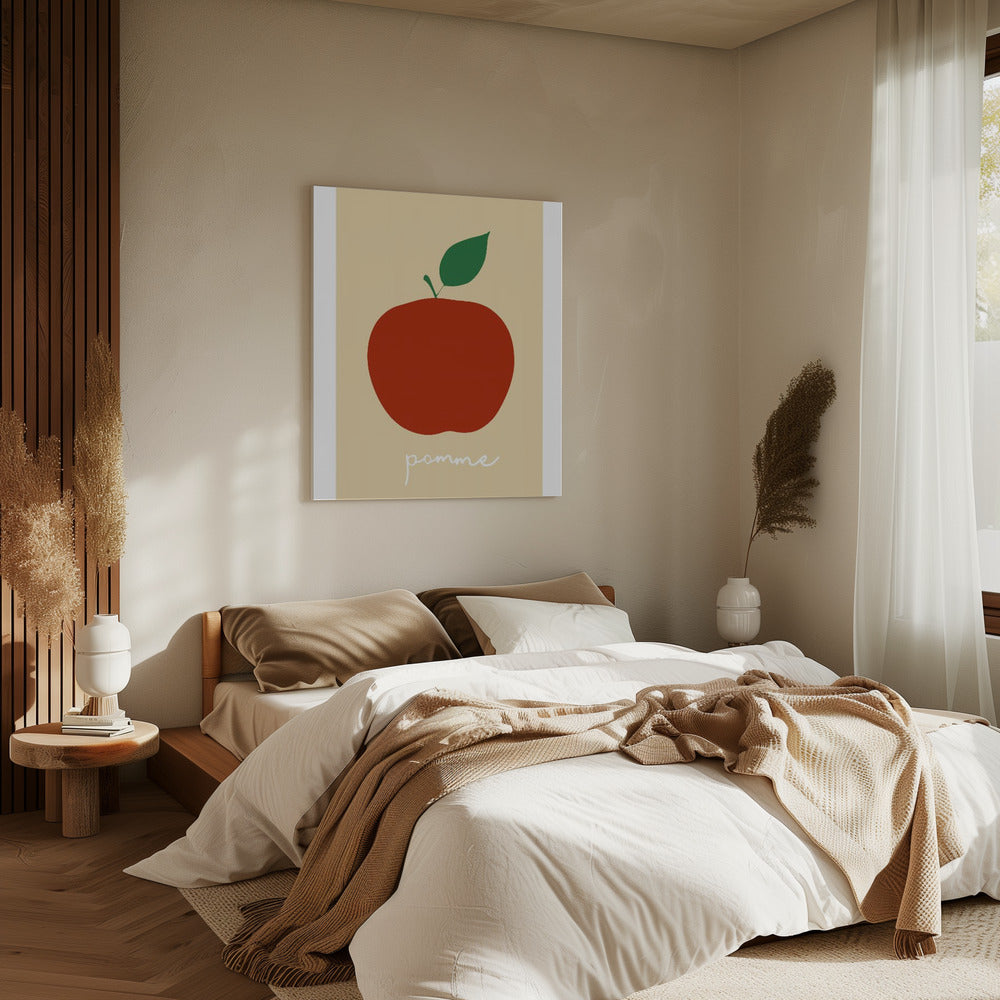 La Pomme (Bright Red) | Canvas