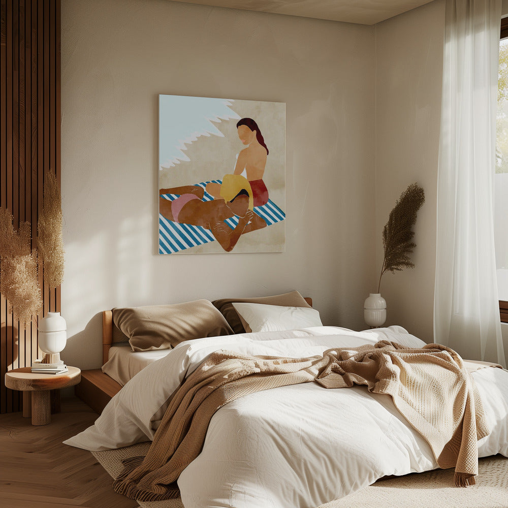 Minimalist Beach Scene | Canvas