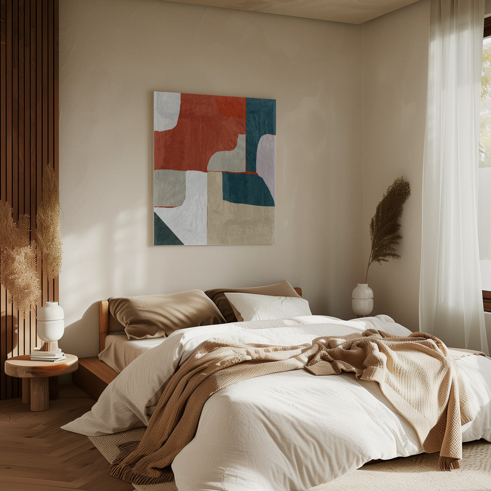 Earth and Tide Interlock | Canvas