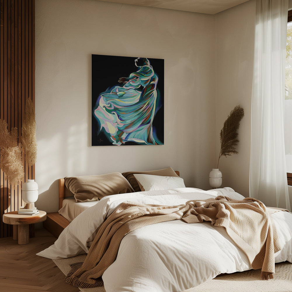 Abstract Depiction Of A Dancer In Motion | Canvas