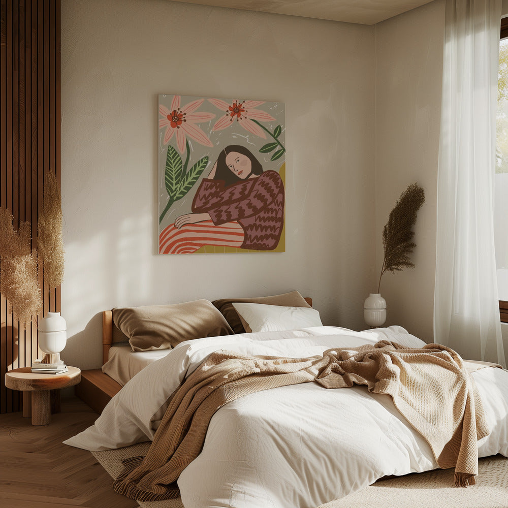 Lady sitting | Canvas