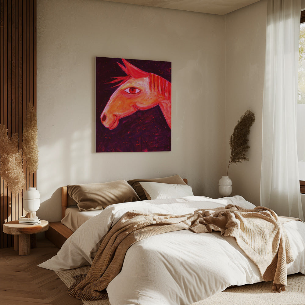 Dreaming of Horses Red | Canvas