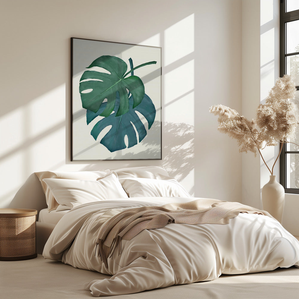 Monstera Aqua 06 | Poster