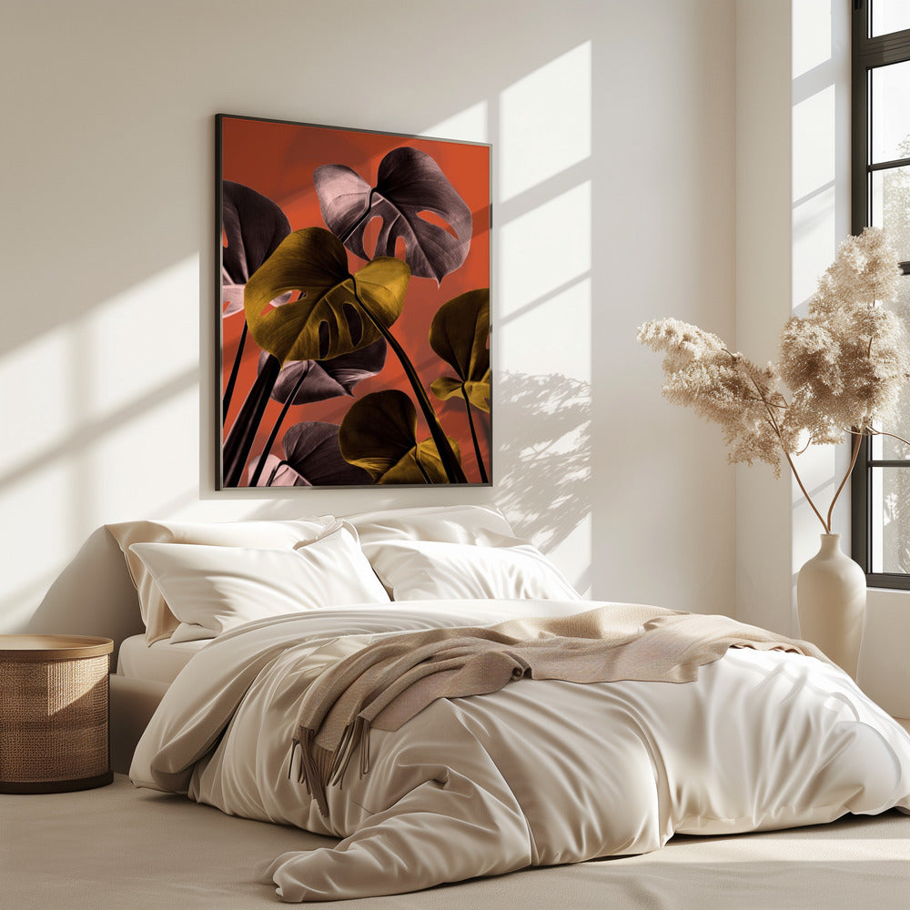 Monstera Orange 01 | Poster