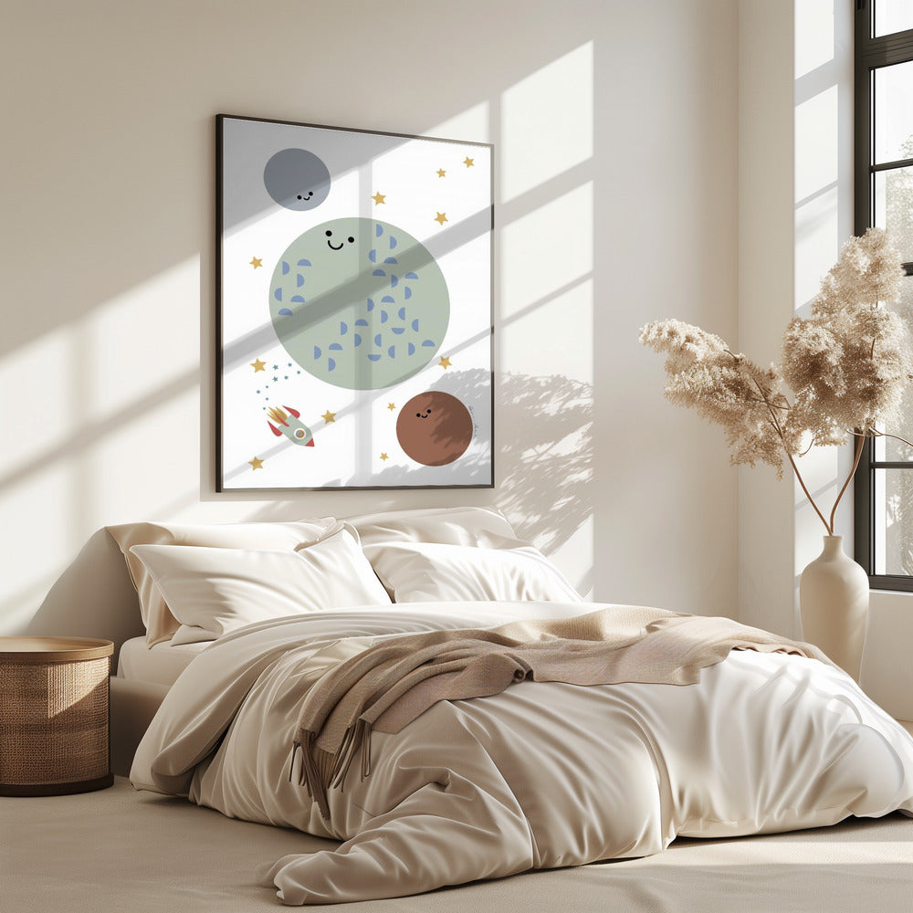 Solar Earth Moon | Poster