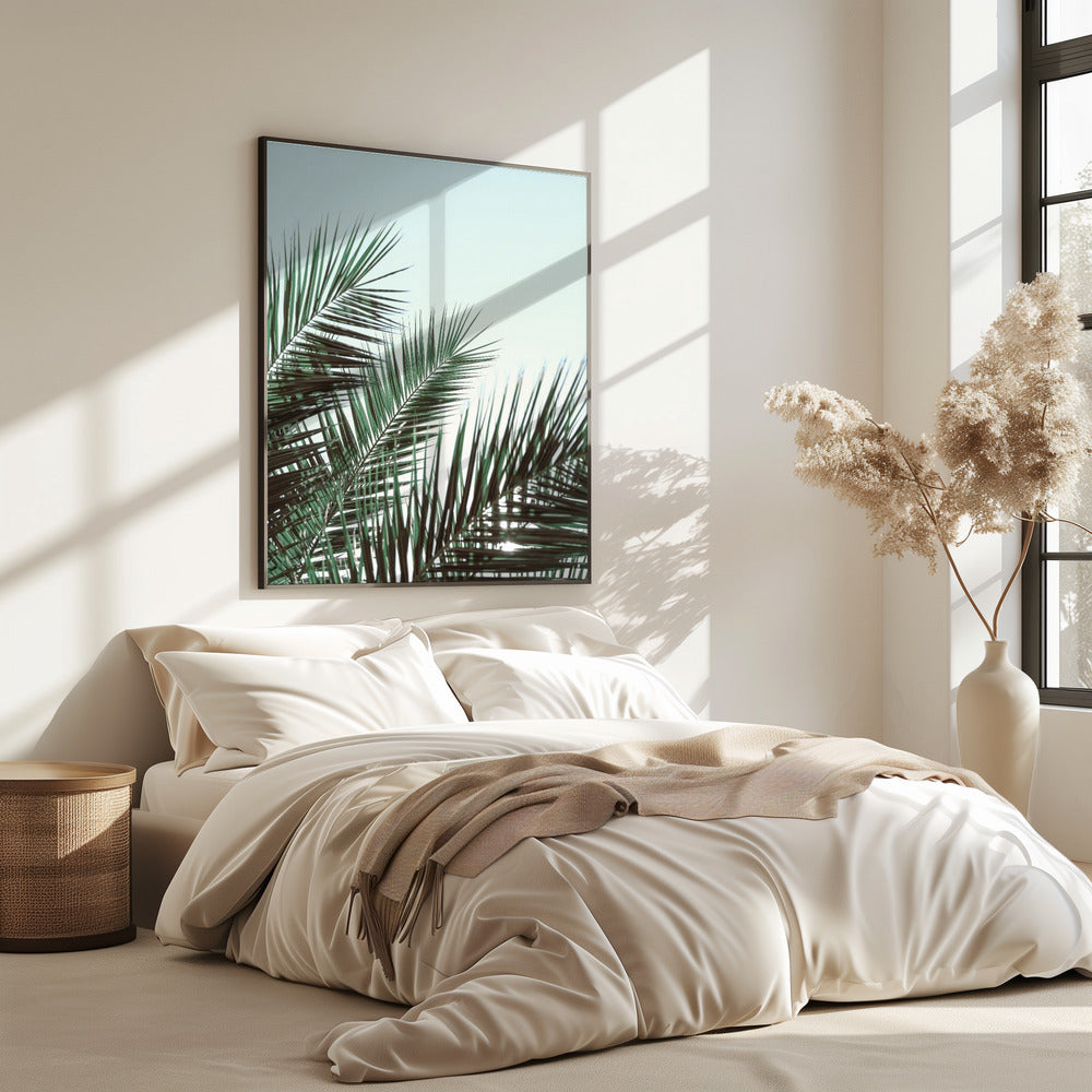 Palm leaves, sky_1 | Poster