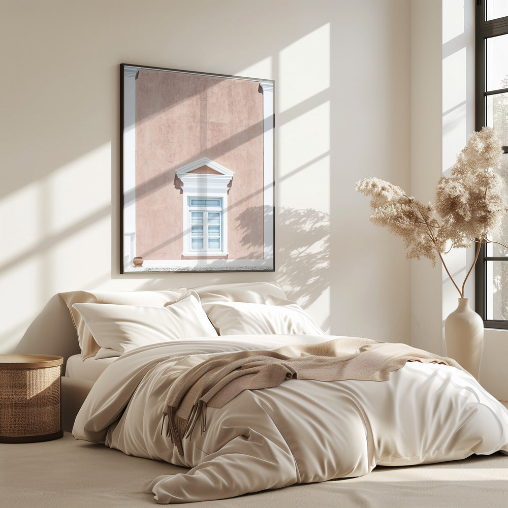 Pink wall and a pediment | Poster