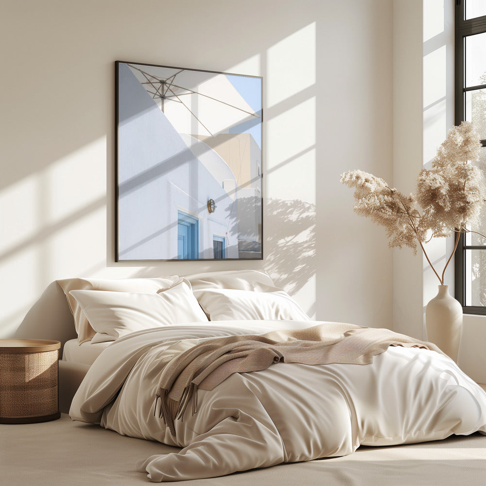 sunshade and blue doors | Poster