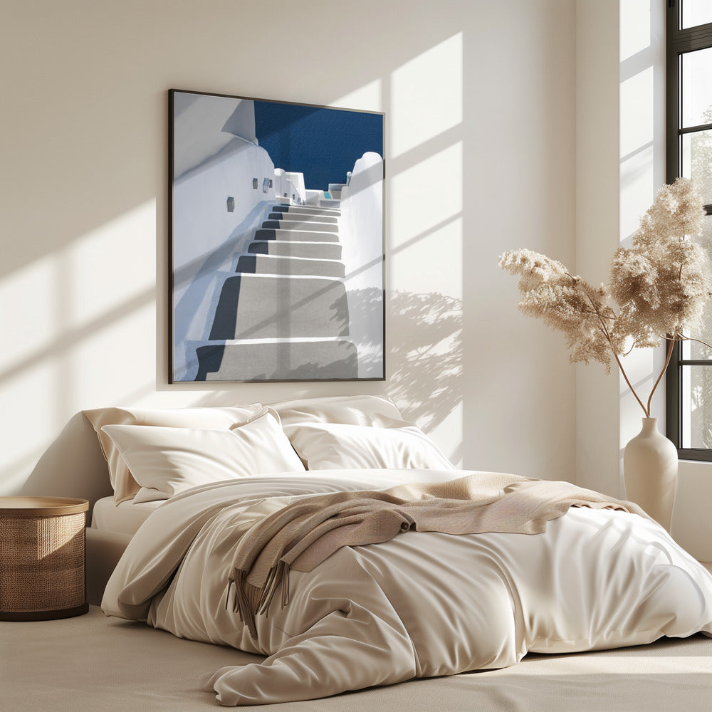 steps to pool and sea | Poster