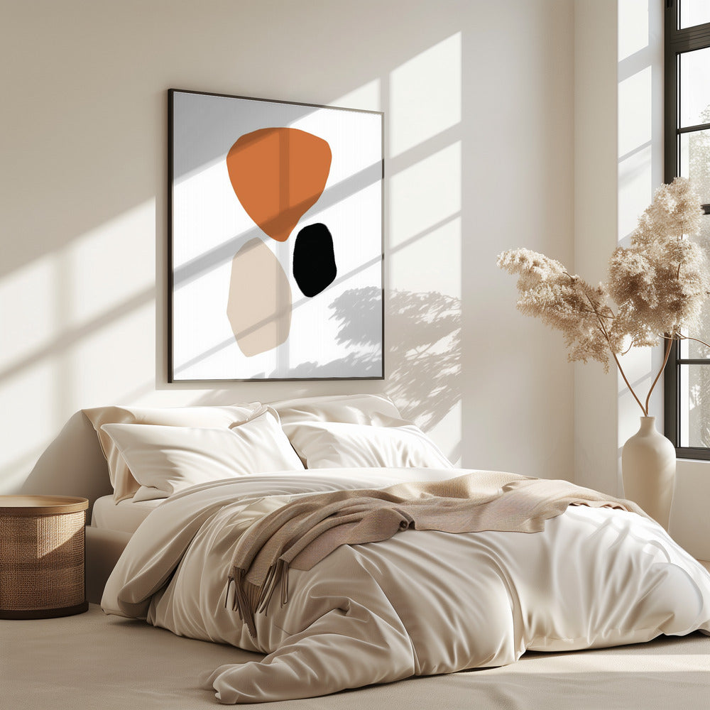 Organic Shapes in Earthy Tones | Poster