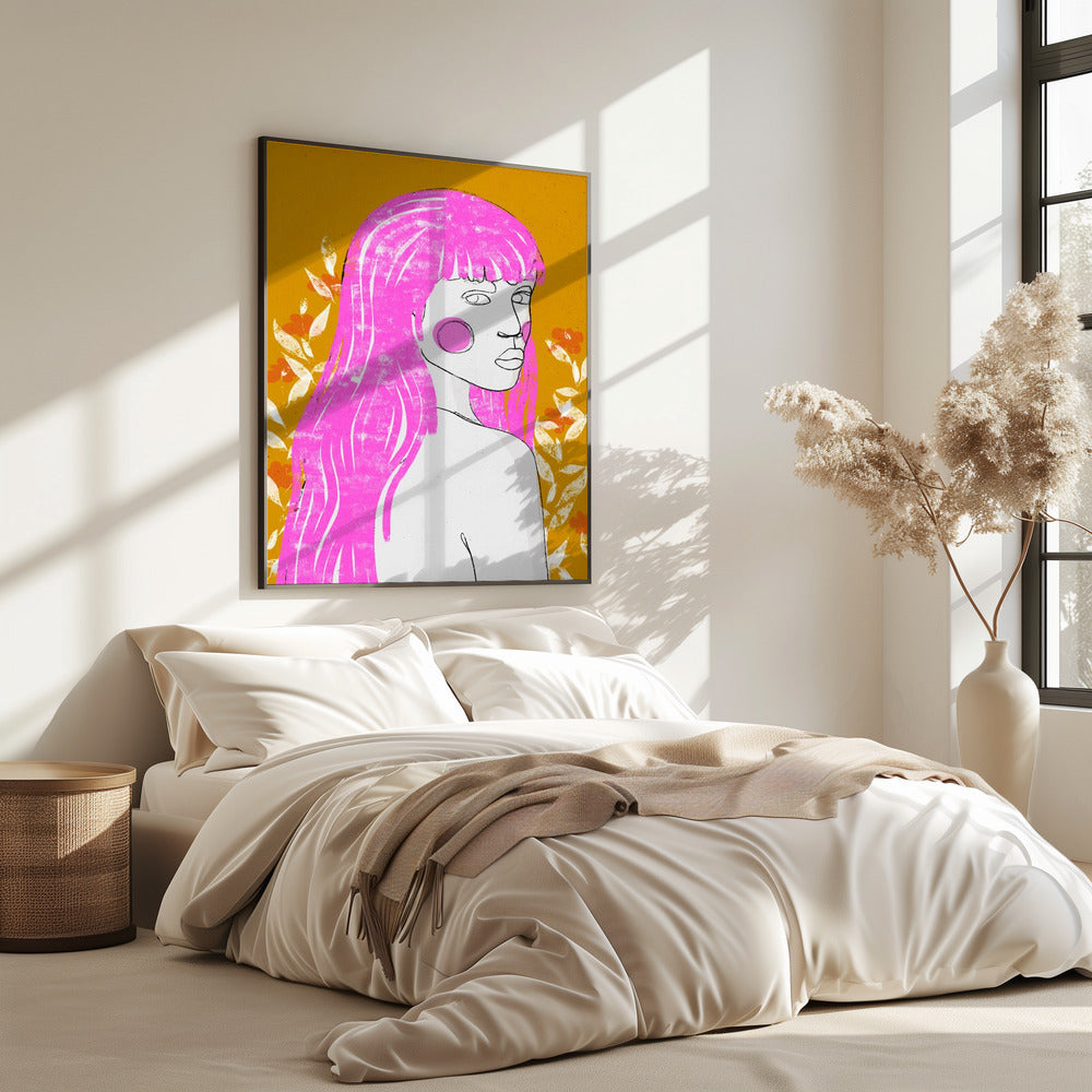 Pink Whisper Gaze | Poster