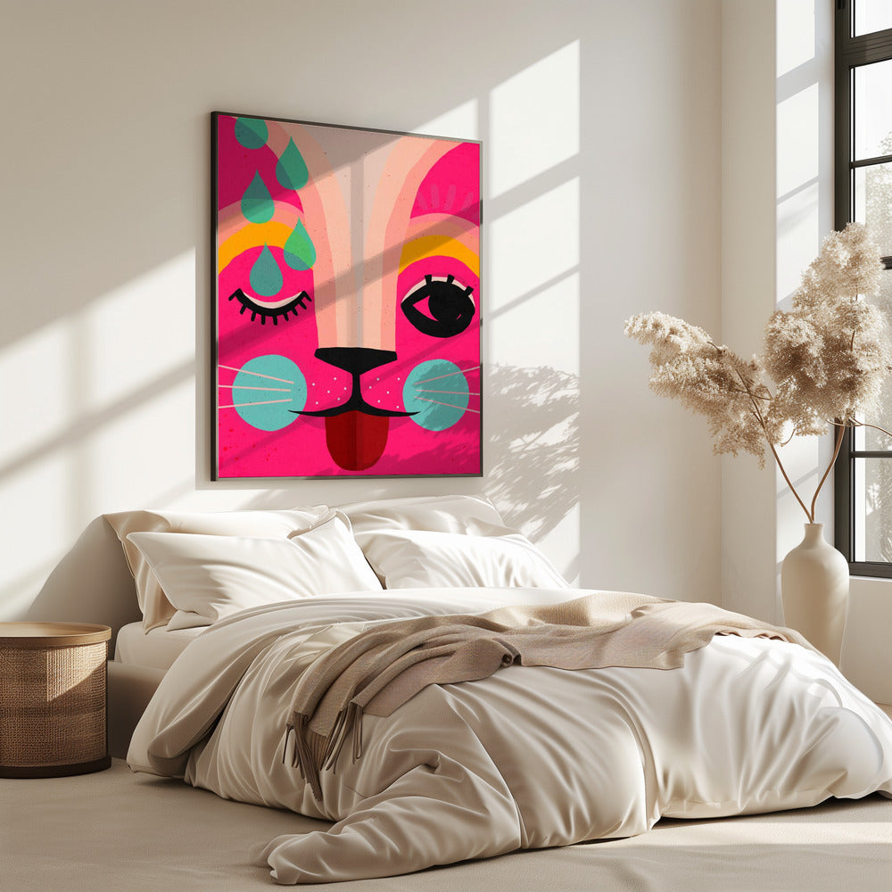 Vibrant Feline Dreams | Poster