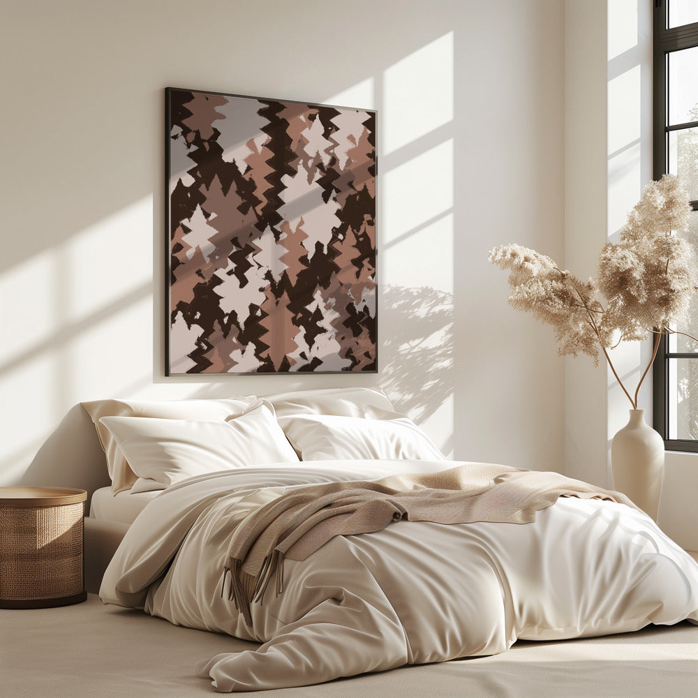 Zigzag Earth Tones | Poster