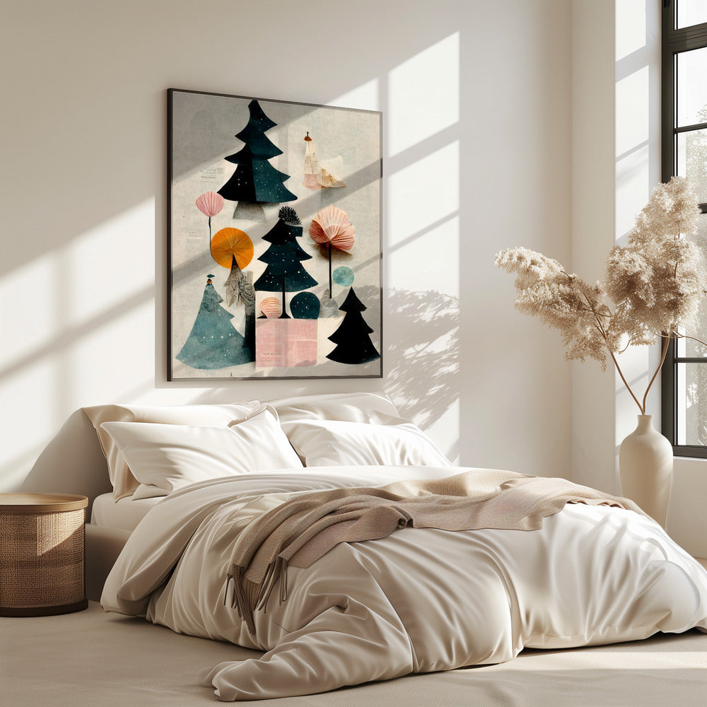Cute Pine Tree Composition | Poster