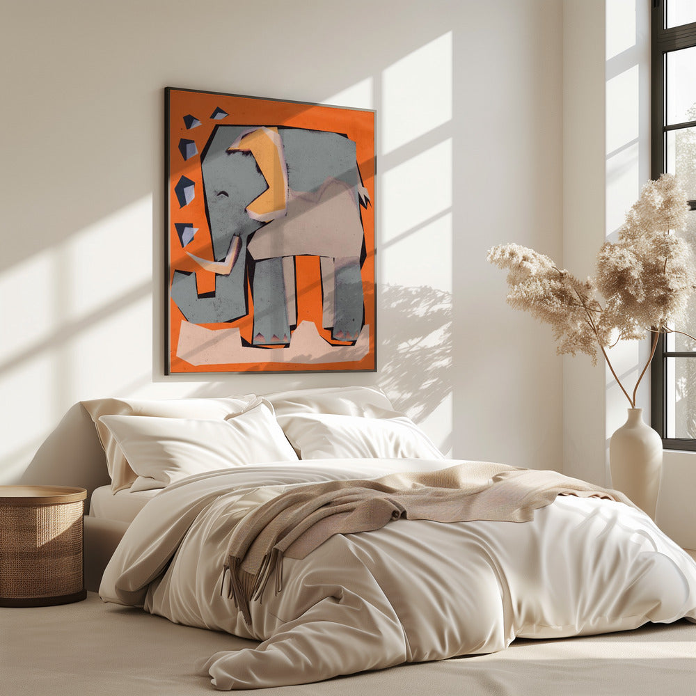 Geometric Elephant | Poster