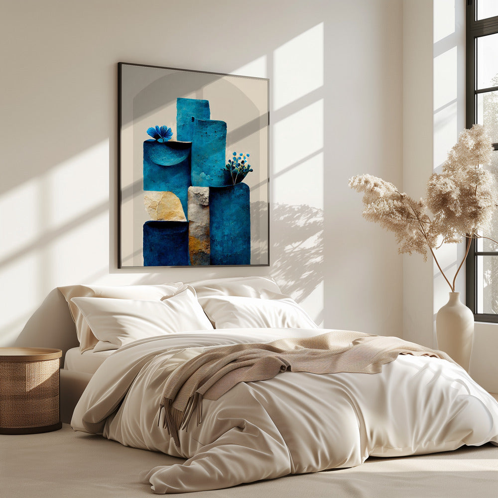 Blue Elements Rise | Poster